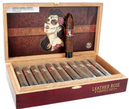 Deadwood Tobacco Co. Leather Rose Torpedo 5x54